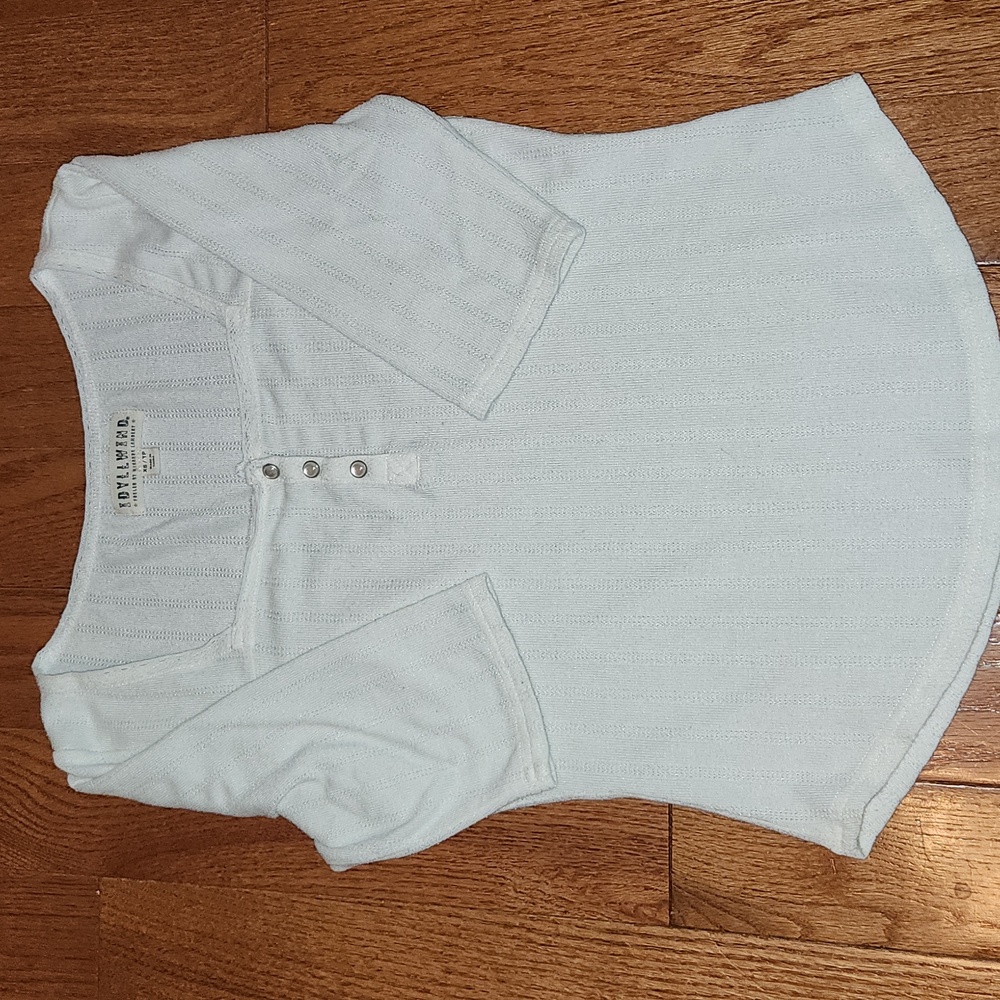 White, Idyllwind extra small quarter sleeve shirt